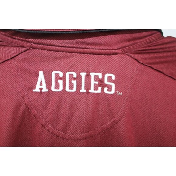 Texas A&M Aggies Champion Shirt Mens S Red Polo Sporty Embroidered Fan Sporty - Picture 3 of 9